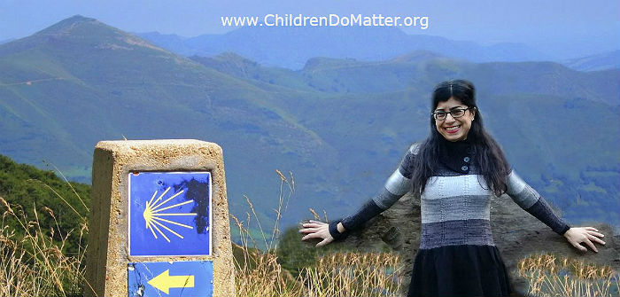 anna malafronte camino de santiago walk - children do matter