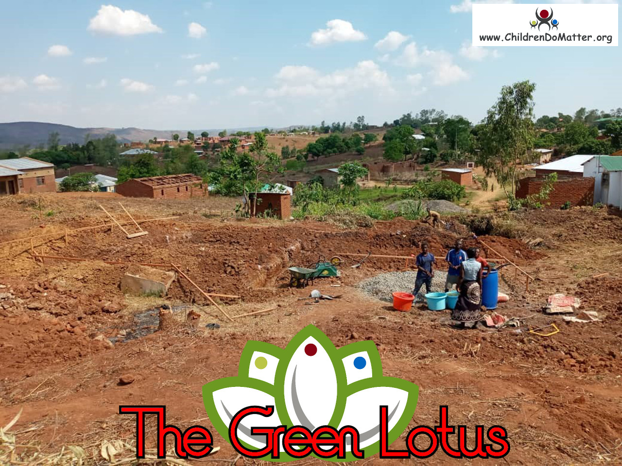 costruzione dell'orfanotrofio casa di accoglienza the green lotus a blantyre malawi - children do matter - 1