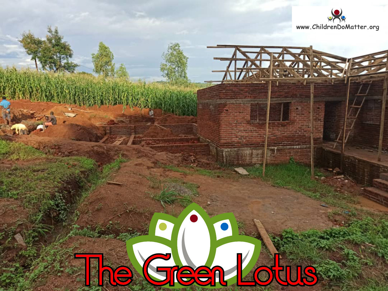 costruzione dell'orfanotrofio casa di accoglienza the green lotus a blantyre malawi - children do matter - 18