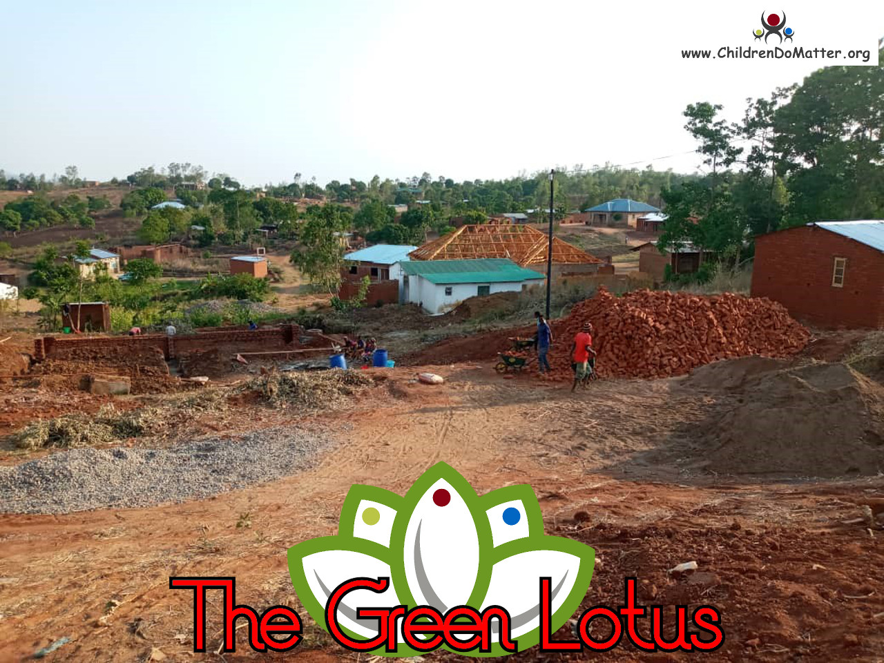 costruzione dell'orfanotrofio casa di accoglienza the green lotus a blantyre malawi - children do matter - 3
