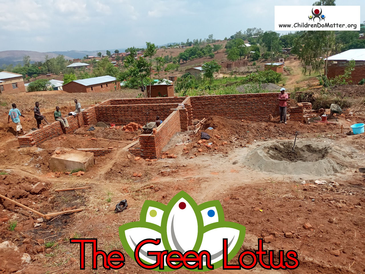 costruzione dell'orfanotrofio casa di accoglienza the green lotus a blantyre malawi - children do matter - 6
