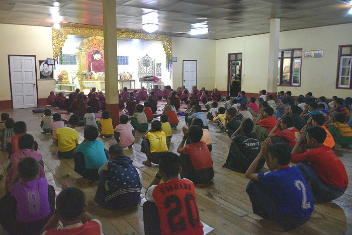 praying orphans at sasana orphanage - children do matter