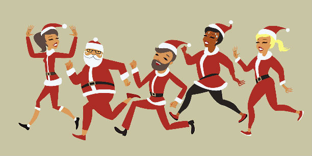 santa claus race - children do matter